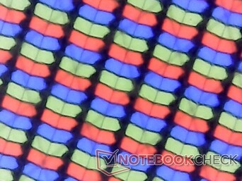Scherpe RGB-subpixelarray met actieve penondersteuning