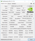 Systeem info: GPU-Z Geforce GTX 1060