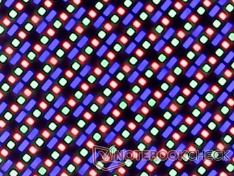 Scherpe OLED-subpixel array met hoge DPI en minimale korreligheid