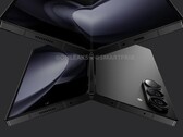 Een "Galaxy Z Fold6" render. (Bron: OnLeaks x SmartPrix)