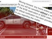 Deze Tesla Cybertruck op Cars &amp; Bids is vrijgesteld van het anti-verkoopbeleid van Tesla, maar anderen hebben een verbod gekregen voor pogingen tot soortgelijke verkoop. (Afbeeldingsbron: Cars &amp; Bids / Cybertruck Owners Club - bewerkt)
