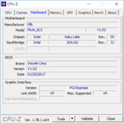 Systeem info: CPU-Z Mainboard