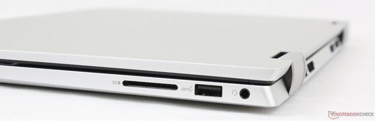 Rechts: SD-kaartlezer, USB-A 3.2 Gen. 1, 3.5 mm hoofdtelefoon