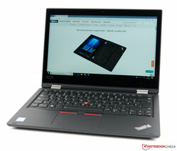 De Lenovo ThinkPad L390 Yoga convertible. Testdevice geleverd door campuspoint.de.