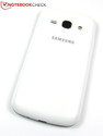 Rustig: de plastic achterkant van de Samsung Galaxy Ace 3.