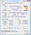 CPU-Z-informatie over de Acer Aspire 7520G-602G40