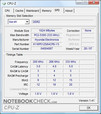 CPU-Z-informatie over de Acer Aspire 7520G-602G40