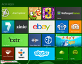 Acer levert verschillende apps mee.