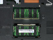 Beide geheugenslots zijn bezet met snelle PC5300-geheugens (2GByte).
