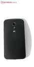 Er zit nog steeds een donker Motorola logo aan de achterkant.
