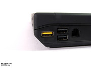 Voor entertainment randapparatuur zoals digicams, stick etc. zijn er de makkelijk toegankelijke USB 2.0 poorten
