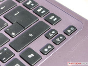 Het toetsenbord geeft mee boven de optische drive.