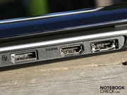 Aansluitingen: DisplayPort, eSATA en HDMI - geen VGA!