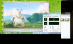 Big Buck Bunny & Elephants Dream 1080p: vloeiend via adapter en op accustroom, met hoogste CPU belasting