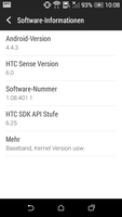 De HTC Desire 510 wordt aangedreven door Android 4.4.3.