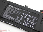 De batterij is vervangbaar. (50 Wh, LiPo Battery Pack C31N1339)