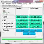 Sequentiële lees- en schrijfsnelheid - AS SSD benchmark