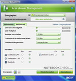 Picture: Met Acer 'ePower Management' heb je alle opties voor energieverbruik onder controle.