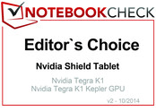 Editor's Choice in October 2014: Nvidia Shield Tablet