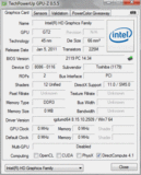 Systeeminformatie GPUZ Intel HD Graphics 3000