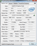 Systeeminfo GPUZ Intel HD 3000
