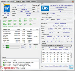 Systeeminformatie Lenovo ThinkPad T440 20B6005YGE