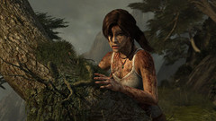 Als we verder in het spel komen krijgt Lara heel wat klappen te verduren.