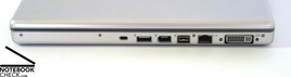 Rechter zijde: Kensington, Lock, USB 2.0, FireWire 400, FireWire 800, Gigabit-Ethernet, DVI (Dual DVI ready)