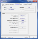 Systeeminformatie CPUZ RAM