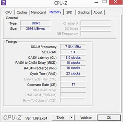 CPU Z geheugen