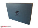 De high-end notebook wordt geleverd in een erg chique doos.