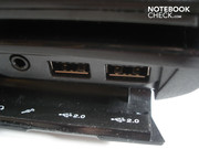 2x USB 2.0 aan de rechterkant (4x USB 2.0 in totaal)