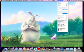 Big Buck Bunny 1080p MPEG4 Quicktime - GPU geaccelereerd