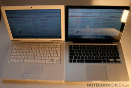 de MacBook White ten opzichte van de MacBook 2.0 Alu