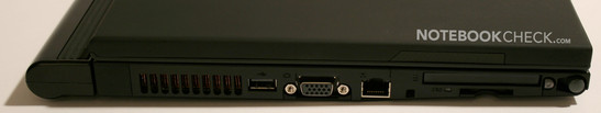 Lenovo Thinkpad X61 T aansluitingen