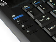 De typische Thinkpad sneltoetsen, ook voor het volume en de blauwe ThinkVantage toets, zijn ook aanwezig.