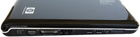 HP Pavilion dv9074cl interfaces