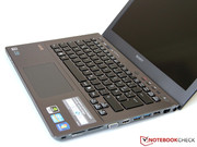 Het ruime touchpad reageert zeer accuraat...