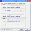 Systeeminformatie CPUZ Cache