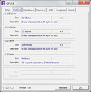 System info CPUZ Cache