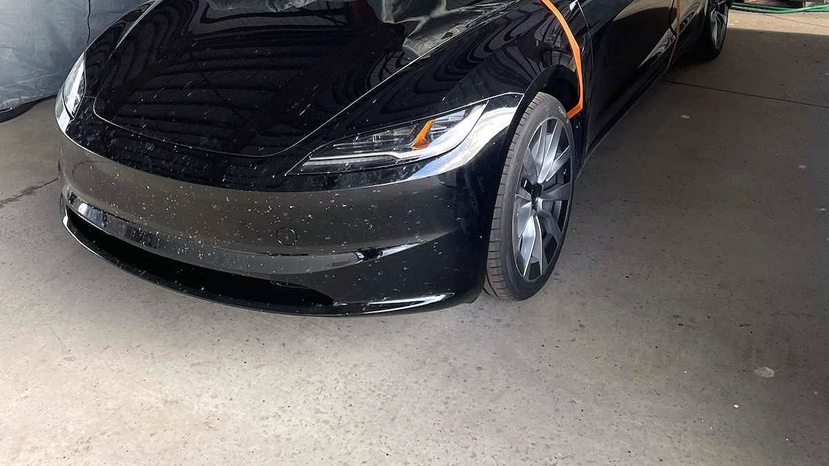 Goedkoper te produceren 2024 Tesla Model 3 'Highland' verschijnt in een