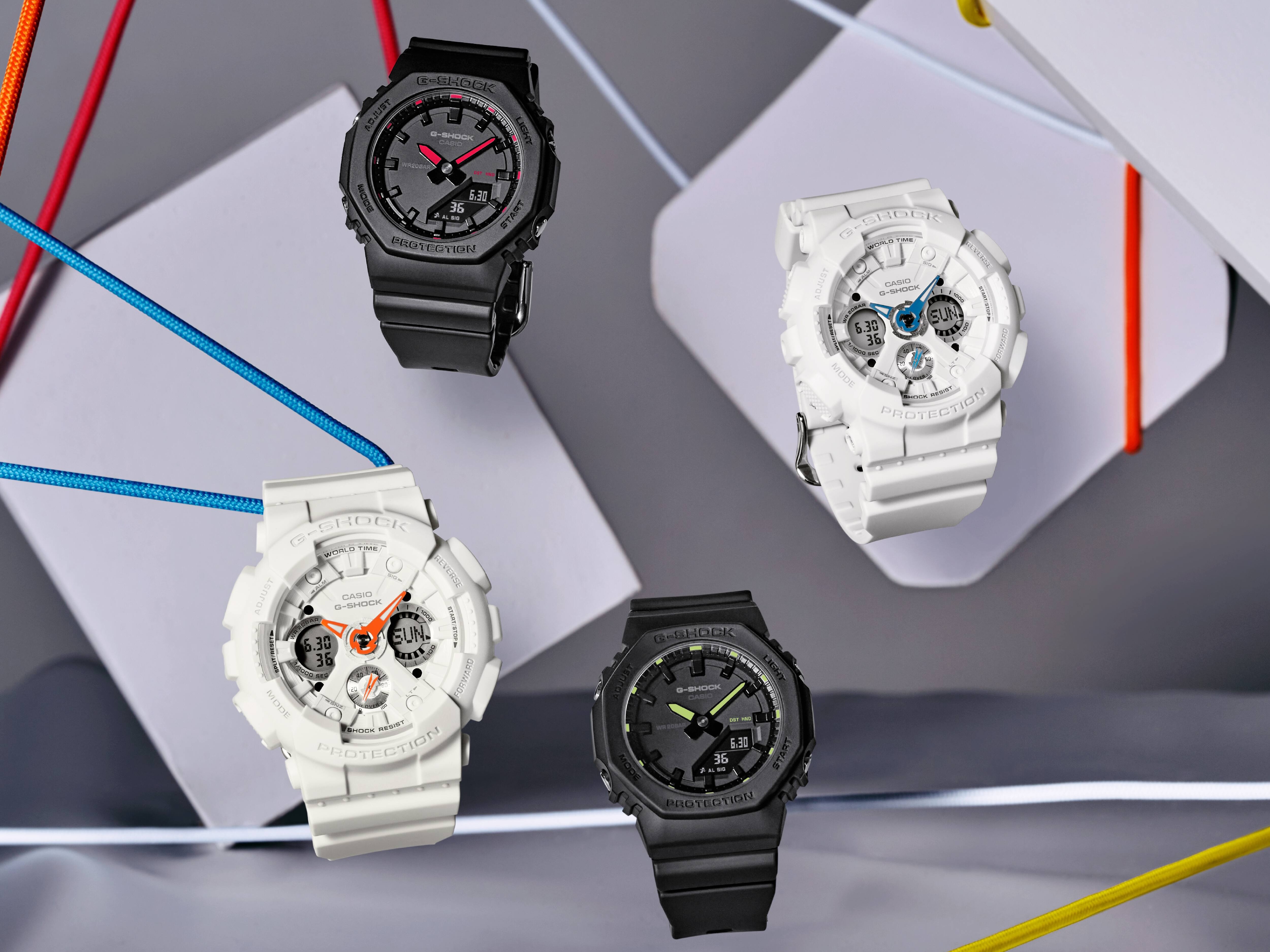 CASIO Analoog dameshorloge - digitaal kwartshorloge met armband van