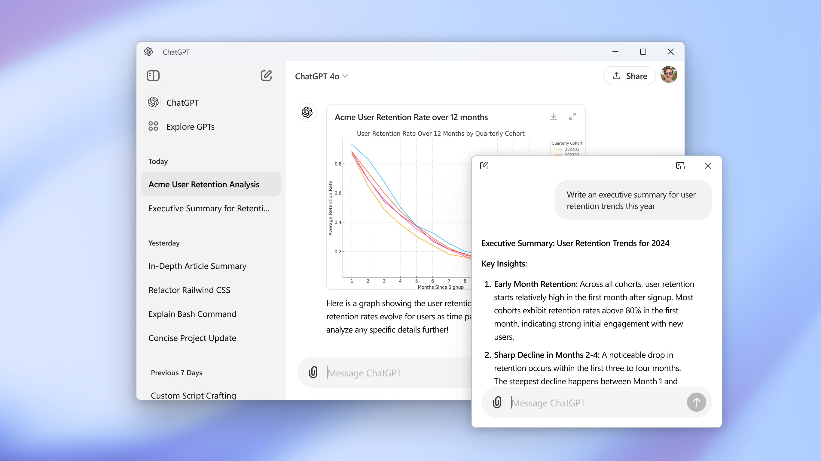 De ChatGPT-app voor Windows. (Afbeeldingsbron: Microsoft Store)