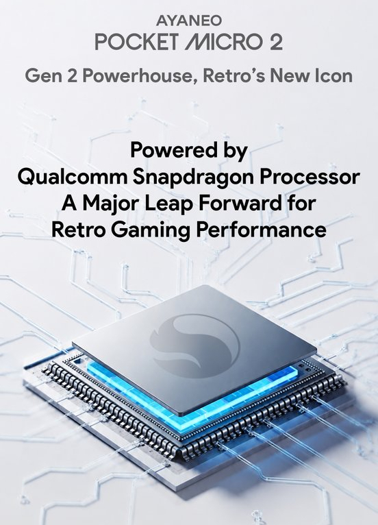 De Ayaneo Pocket Micro 2 zal worden uitgerust met een Snapdragon-processor.