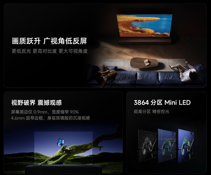 Deze grote mini-LED TV heeft bijna 4.000 dimzones (Afb. bron: Xiaomi)