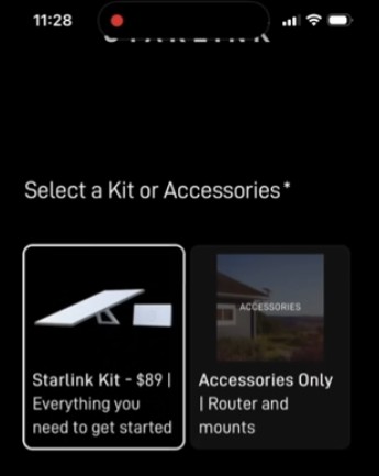 Starlink automaat schotel deal.