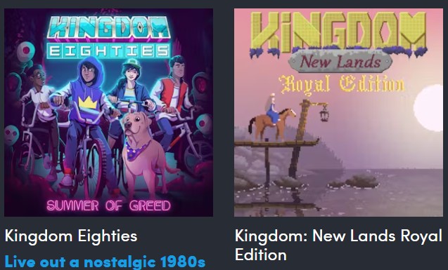 Het eerste niveau bevat deze 2 spellen (Afbeelding bron: Humble Bundle)