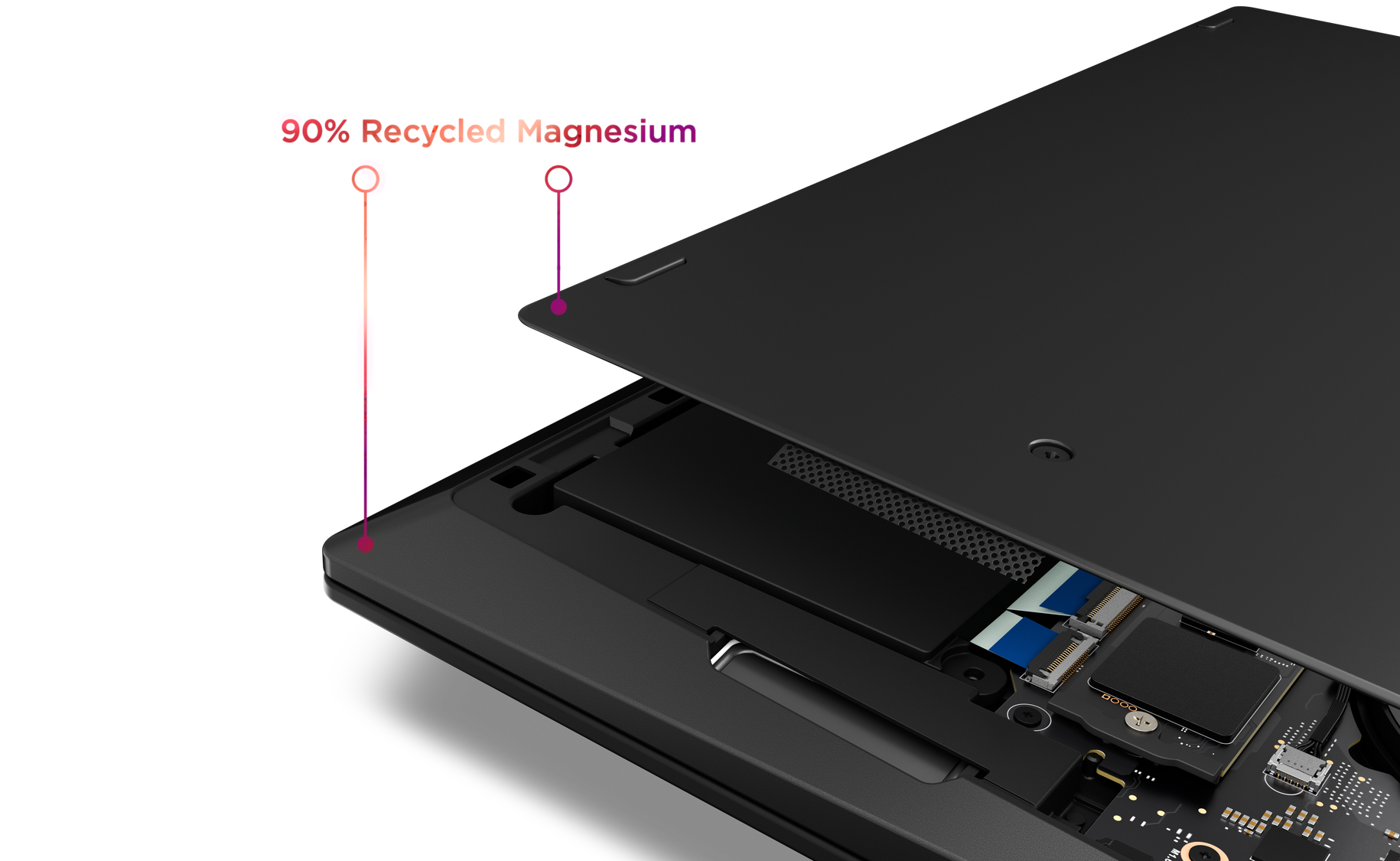 Lenovo ThinkPad X1 Carbon Gen 14 Aura Edition: Vernieuwd chassis (bron: Lenovo)