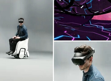 De Honda XR Mobility Experience combineert de UNI-ONE rolstoel met een VR-bril. (Bron: Honda)
