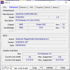 CPU-Z moederbord